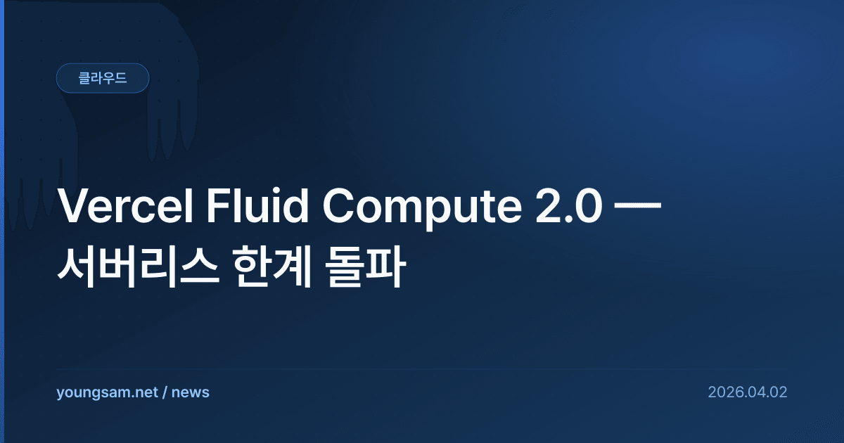Vercel Fluid Compute 2.0 — 서버리스 한계 돌파