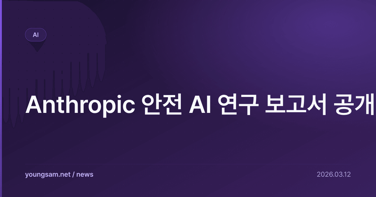 Anthropic 안전 AI 연구 보고서 공개