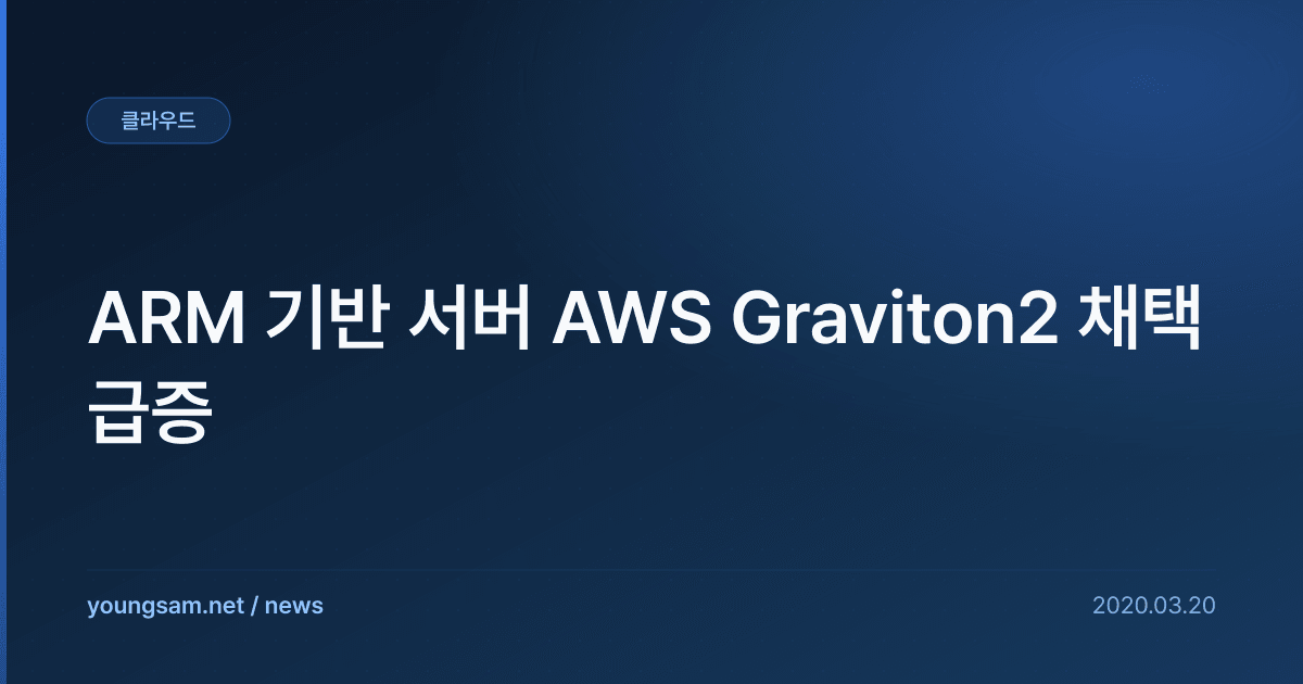 ARM 기반 서버 AWS Graviton2 채택 급증