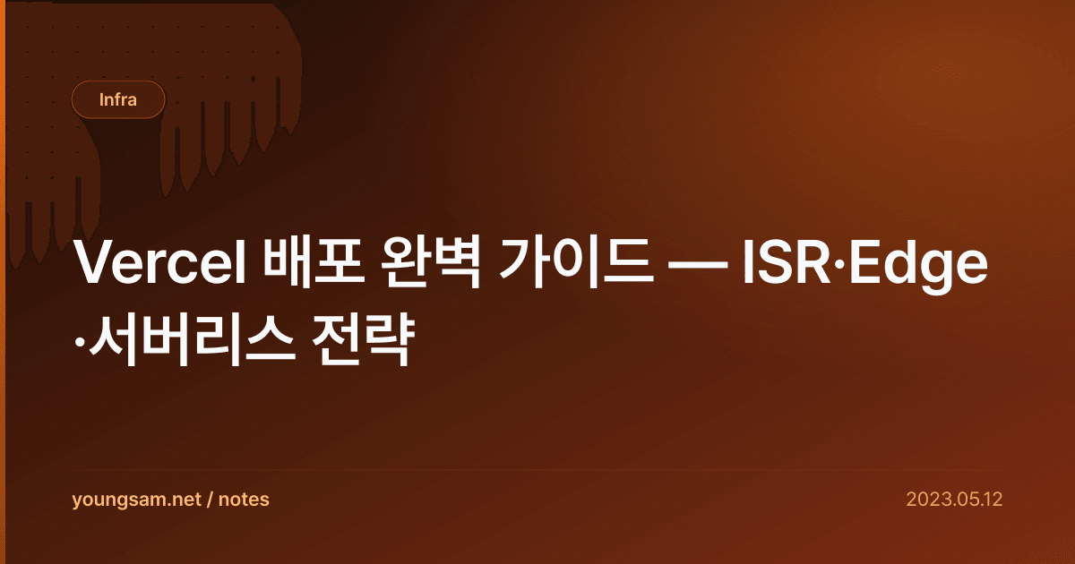 Vercel 배포 완벽 가이드 — ISR·Edge·서버리스 전략