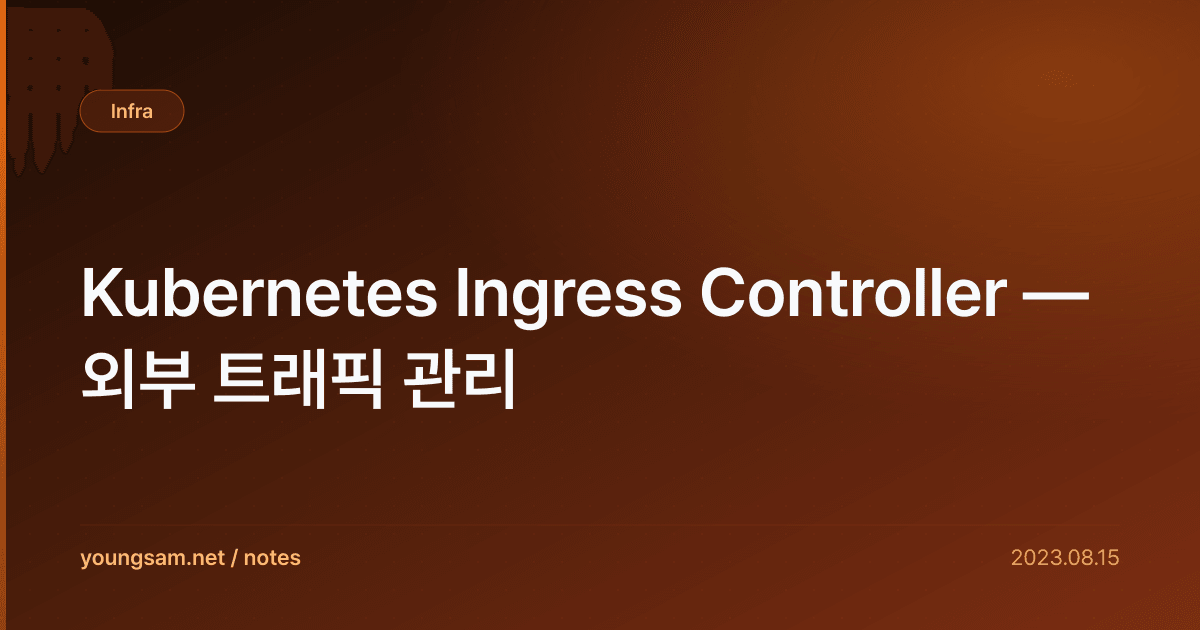 Kubernetes Ingress Controller — 외부 트래픽 관리