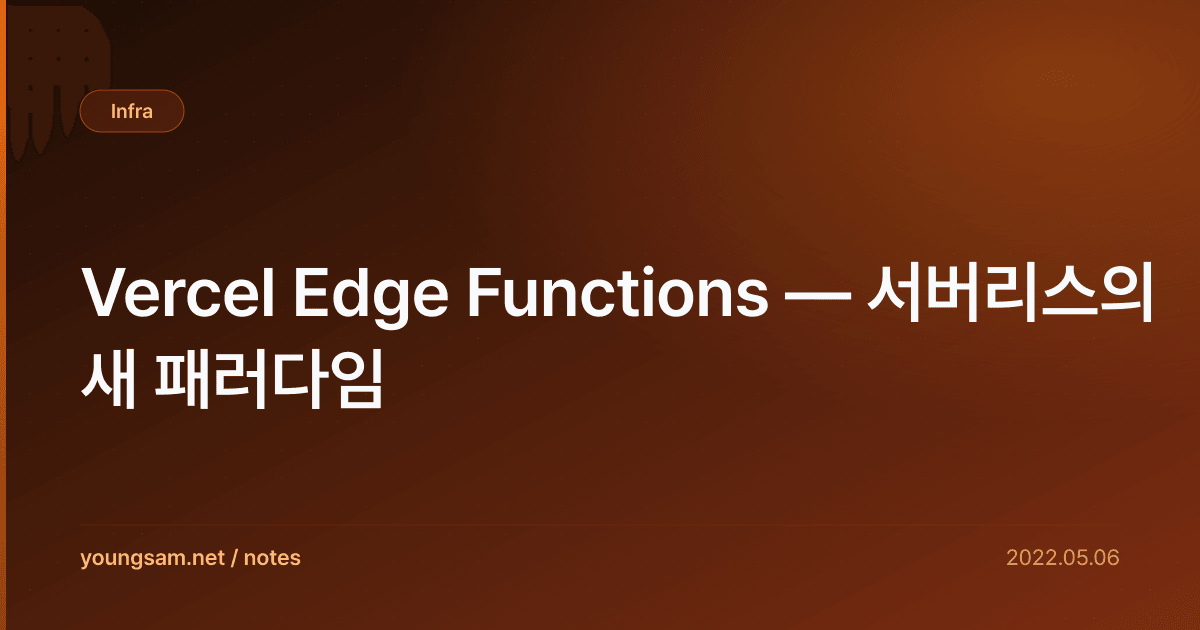 Vercel Edge Functions — 서버리스의 새 패러다임