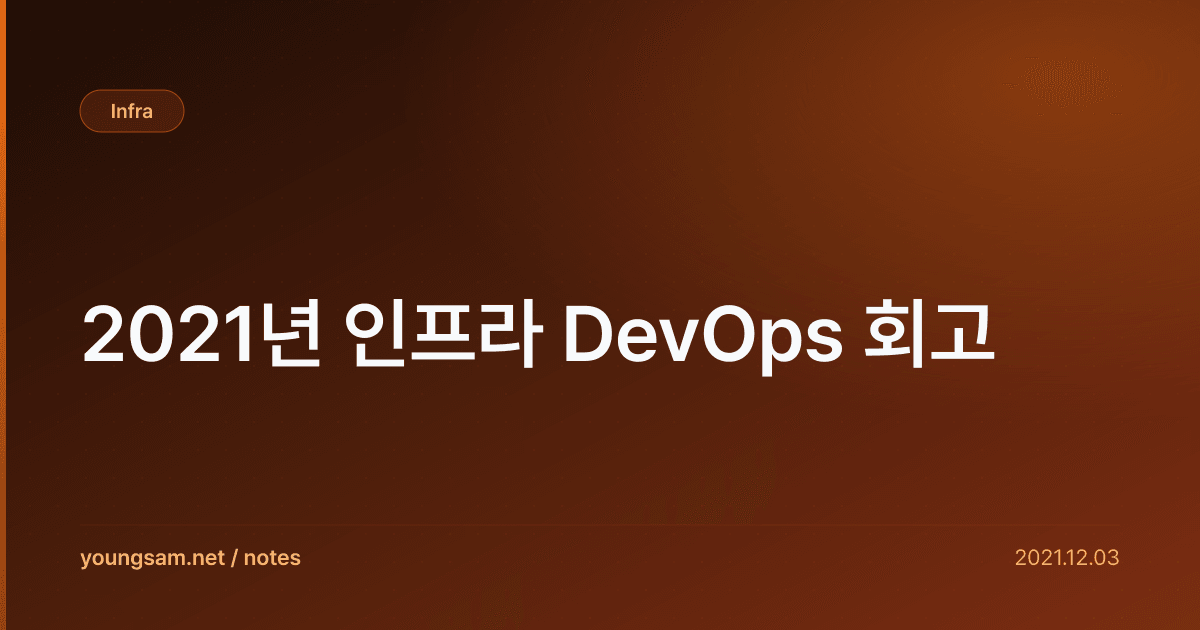 2021년 인프라 DevOps 회고