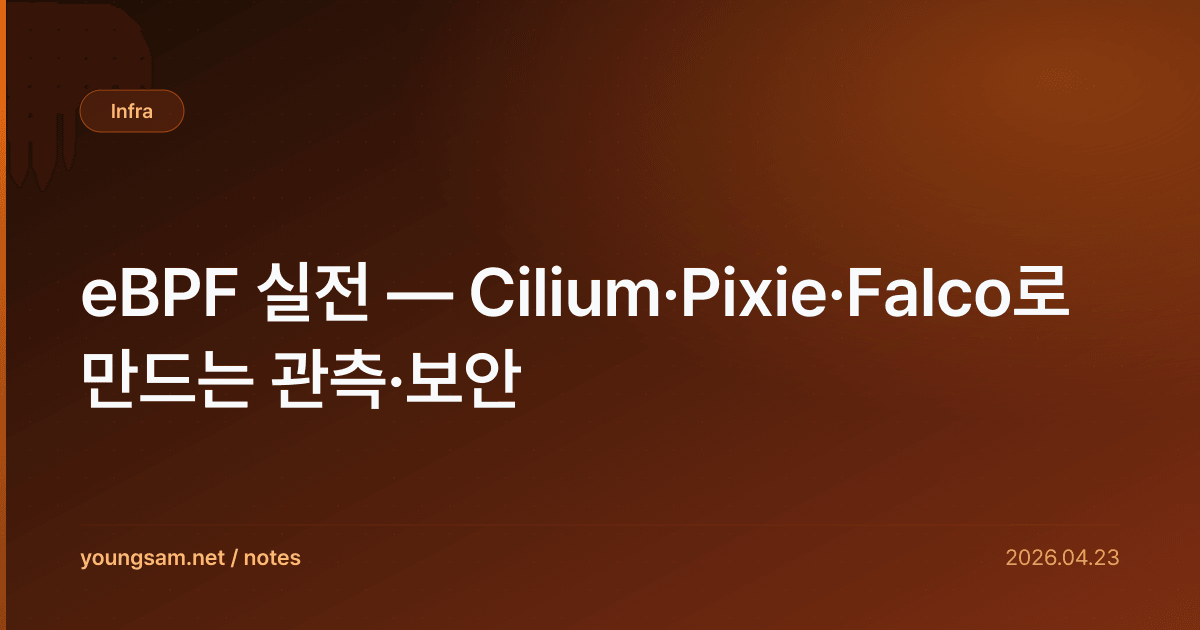 eBPF 실전 — Cilium·Pixie·Falco로 만드는 관측·보안
