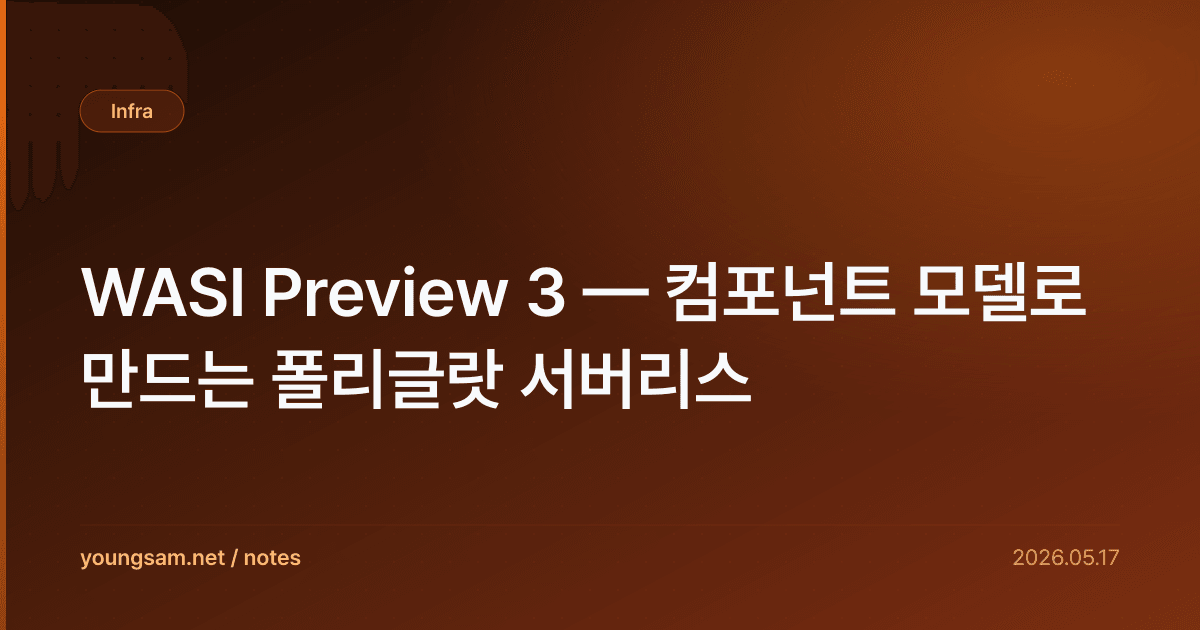 WASI Preview 3 — 컴포넌트 모델로 만드는 폴리글랏 서버리스