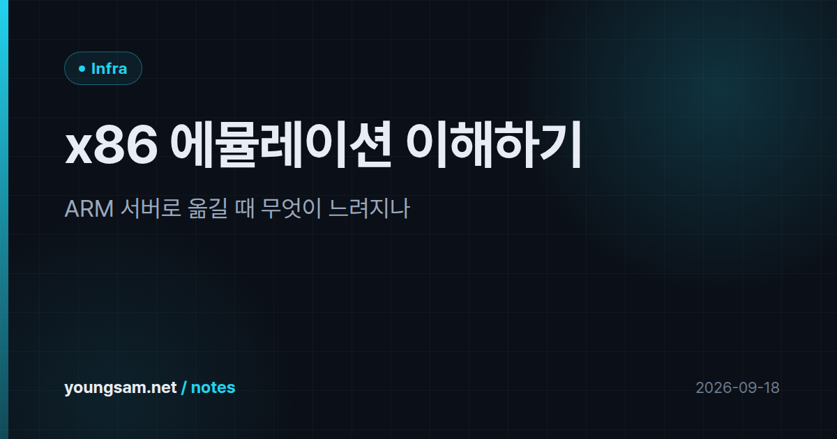 x86 에뮬레이션 이해하기 — ARM 서버로 옮길 때 무엇이 느려지나